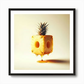 Pineapple Cube Art Print