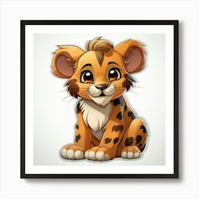 Lion Cub 50 Art Print