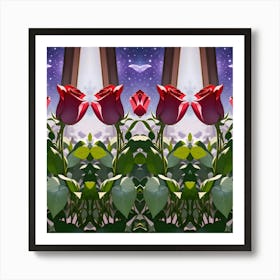 Flower of Love and Unity Art Print