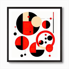 Abstract Circles #006 Art Print