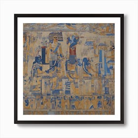 Egyptian Mural 1 Art Print