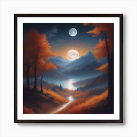 Harvest Moon Dreamscape 13 Art Print