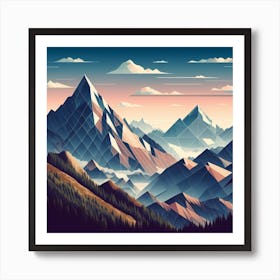 Mountain Art Art Print