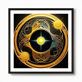 Sun And The Moon Art Print