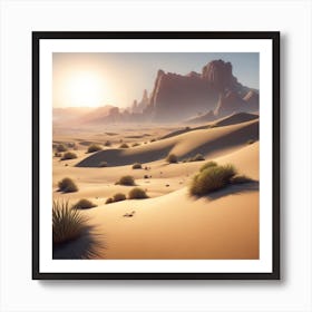 Desert Landscape 4 Art Print