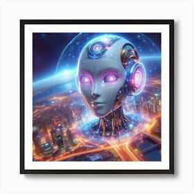 Futuristic Cityscape 19 Art Print