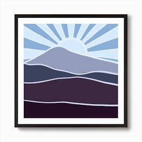 Mountains In The Sky Art Print