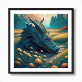 Sleeping Dragon Art Print