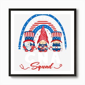 Trending Patriotic Cna Squad July 4th Leopard Rainbow Art Print