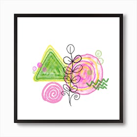 Abstract Watercolor Painting Art Print