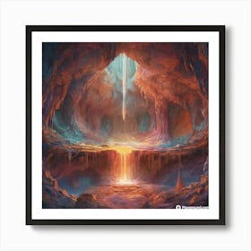 Crystal cave Art Print