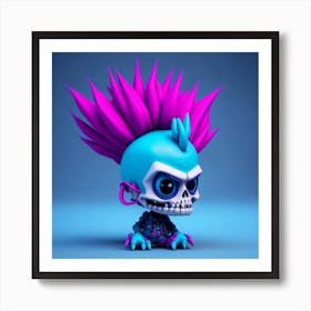 Skeleton Skull 1 Art Print