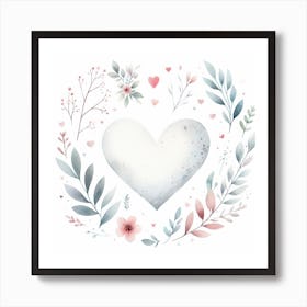 Love and Heart Valentine's Day 4 Art Print