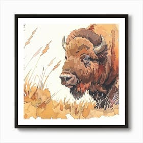 Bison Art Print