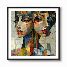 Two Women 1 Art Print