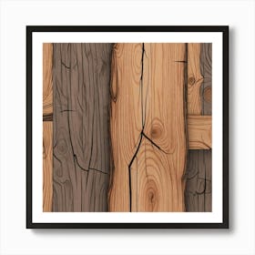 Wood Planks 36 Art Print