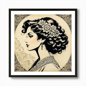 Victorian Woman Art Print