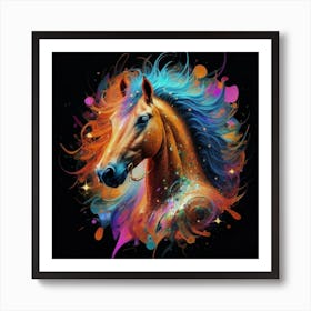 Horse Painting Art Print