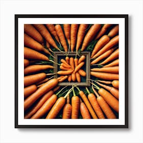 Carrots In A Frame 18 Art Print