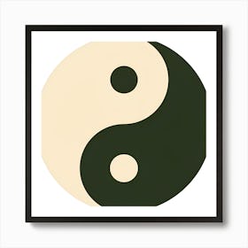 Yin Yang Symbol Art Print