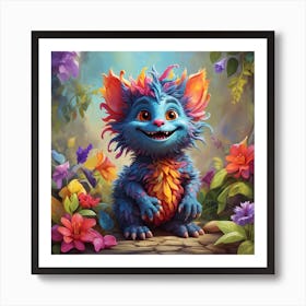 Colorful Troll 7 Art Print