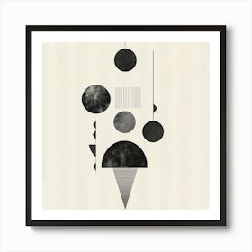 Creatai 24830 A Minimalist Illustration Featuring An Abstract 2c420407 1469 4a92 B069 49c49ffdf583 2 Art Print