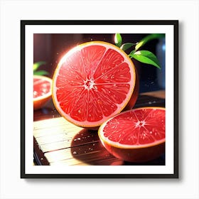 Default Pink Grapefruit Art Print 0 Art Print