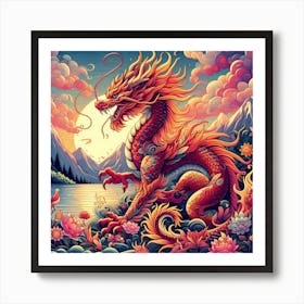 Dragon Painting 6 Art Print