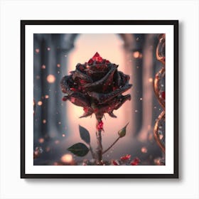 Beauty And The Beast Rose 1 Art Print