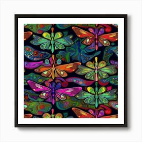 Dragonflies 10 Art Print