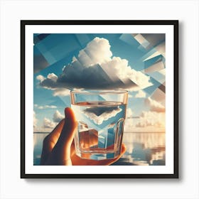 Cloud In A Glass Art Print