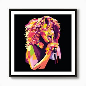 Tina Turner in wpap pop art Art Print