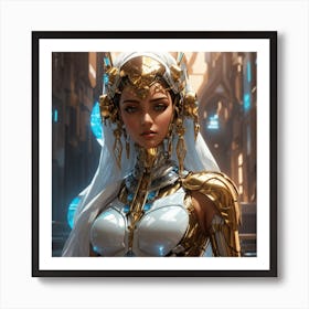 Absolute Reality V16 Arab Hydropunk Princess Science Fiction H 2 Art Print