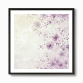 Watercolor Floral Background Poster