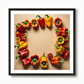 Peppers In A Circle 7 Art Print