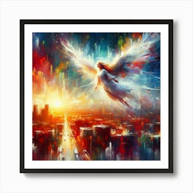 Angel In The Sky Art Print