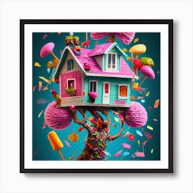 Treehouse of candy 7 Art Print