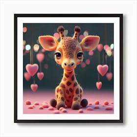 Giraffe 16 Art Print