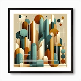 Abstract Cityscape Art Print