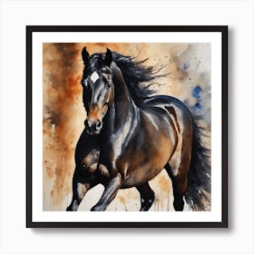 Running Horse Art Print