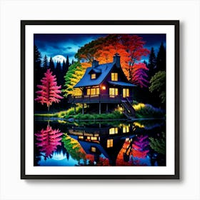 House By The Lake 3 Art Print