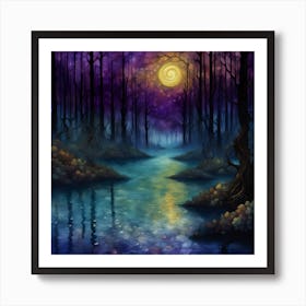 Purple Dusk Art Print