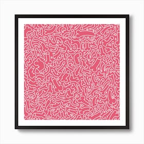 Pink minimal penis Art Print