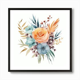 Watercolor Bouquet 3 Art Print