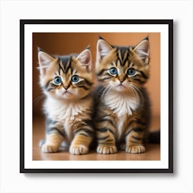 Kittens 2 Cat Print Art Print