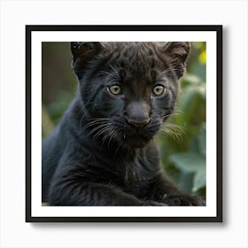 Black Panther Cub 1 Art Print
