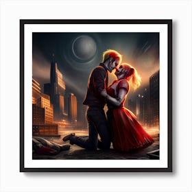 Ugly Love Joker and Harley Quinn Art Print