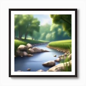 Landscape Painting 154 Art Print