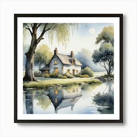 Country house scene 1 Art Print