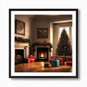 Christmas Tree Stock Videos & Royalty-Free Footage 8 Art Print